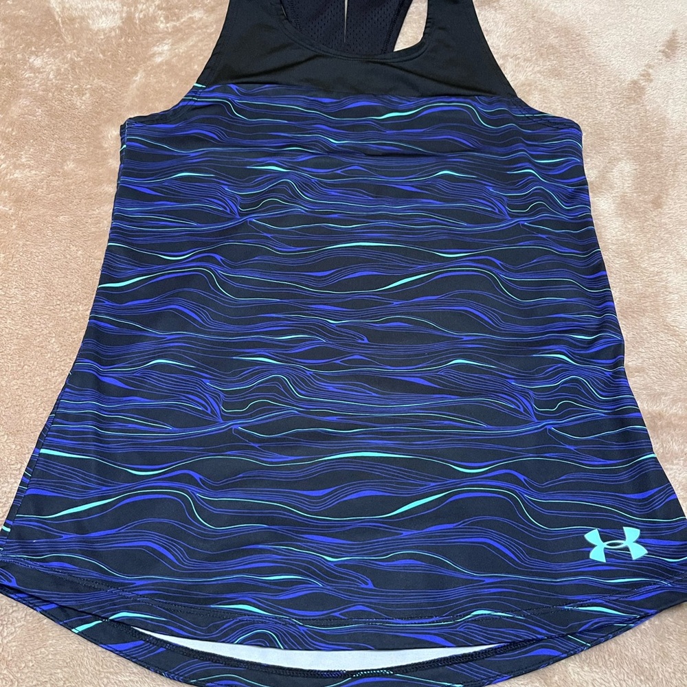 UNDER ARMOUR Heatgear Tank, Racer Back Youth Medium